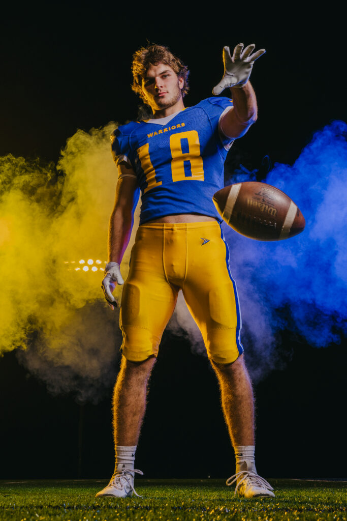 How to get the background dark in sports photography using off-camera lighting