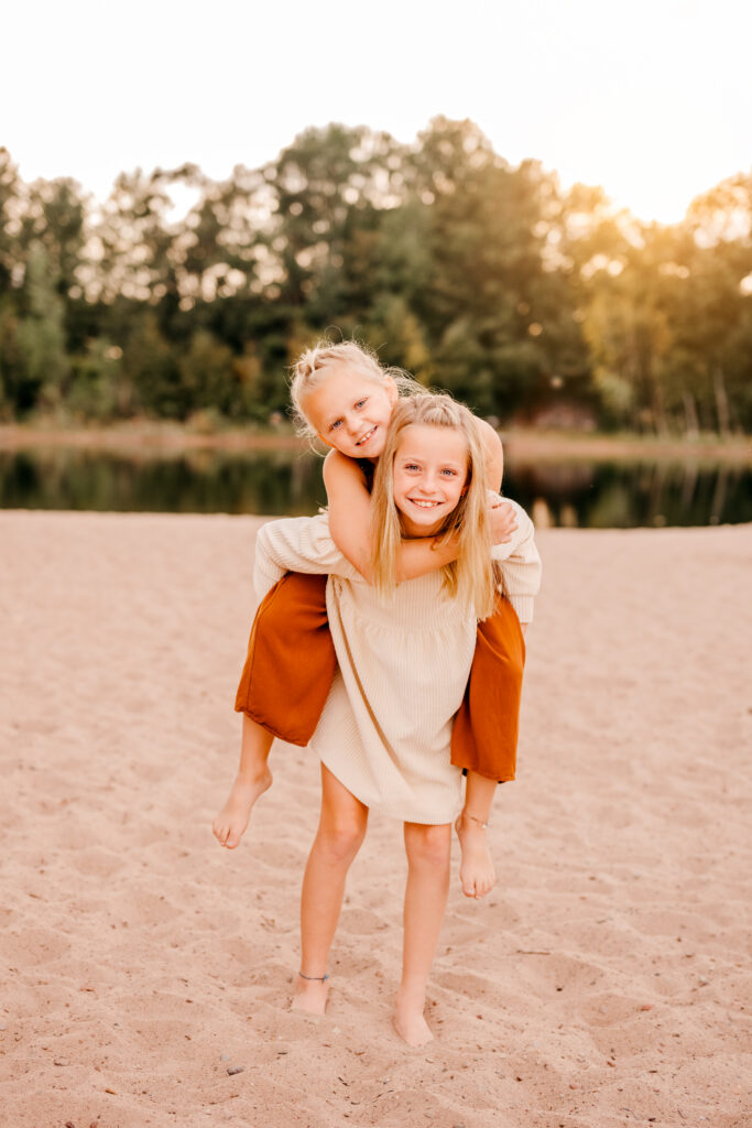Outdoor family photography session in natural light